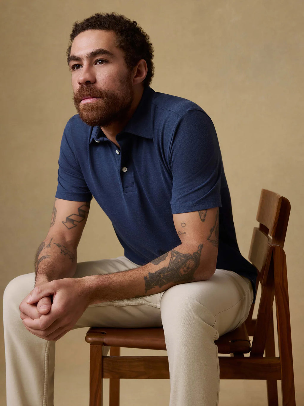 Faherty Short-Sleeve Movement Polo - Great Falls Heather
