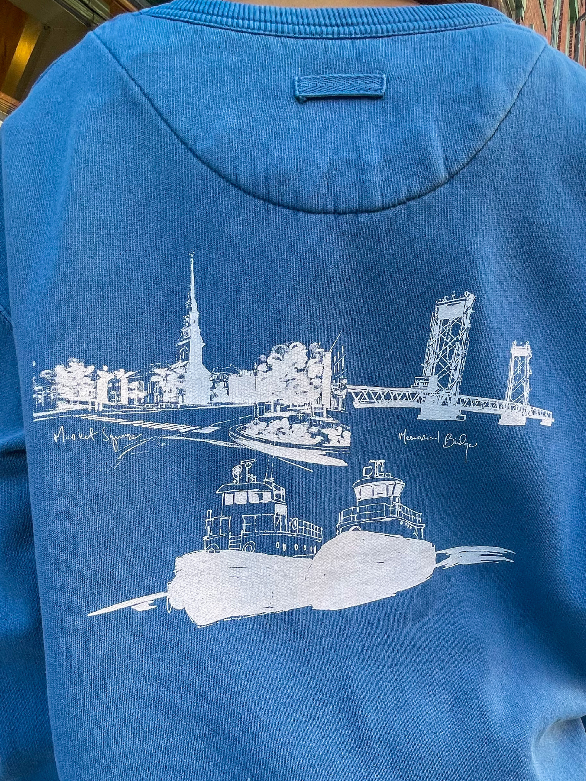 Portsmouth Landmark Crew - Faded Denim