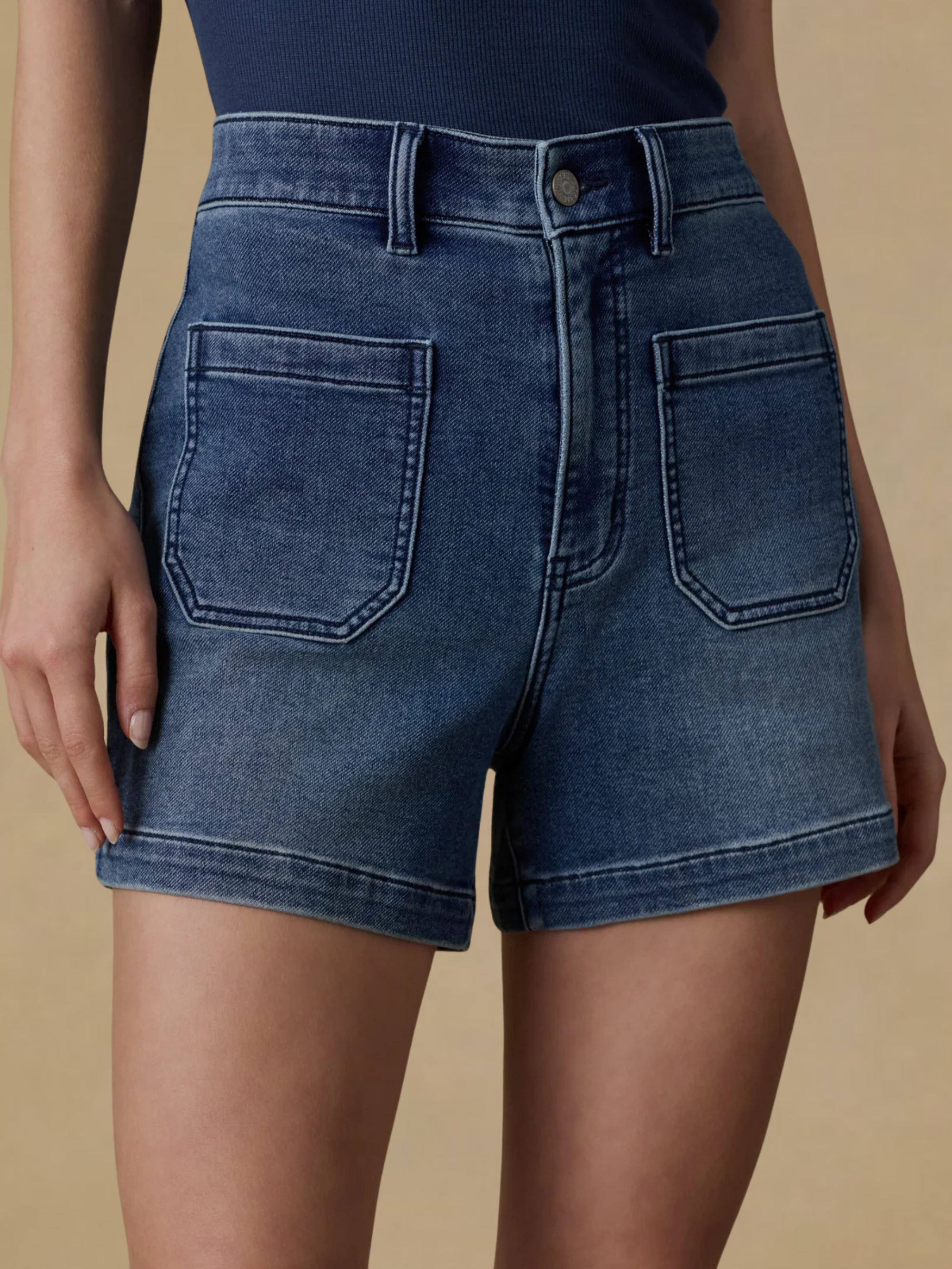 Faherty Stretch Terry Patch Pocket Short - Riverton