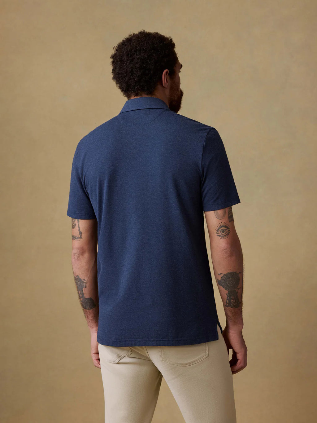 Faherty Short-Sleeve Movement Polo - Great Falls Heather