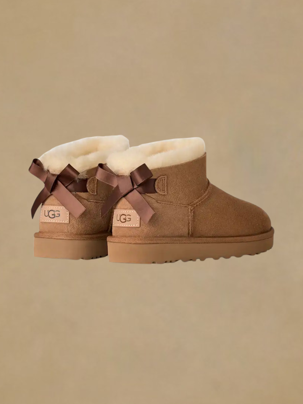 Ugg Ultra Mini Bailey Bow - Chestnut