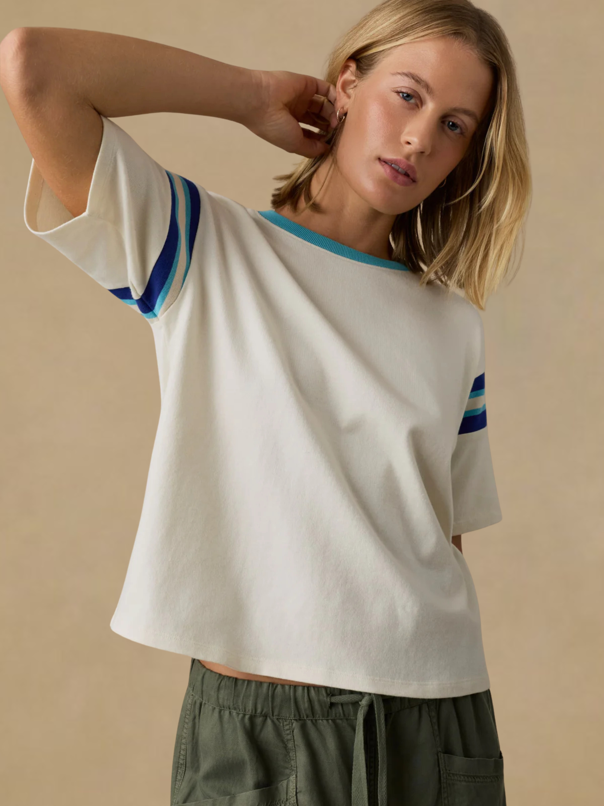 Faherty Sport Jersey Throwback Tee - Seaside Varsity