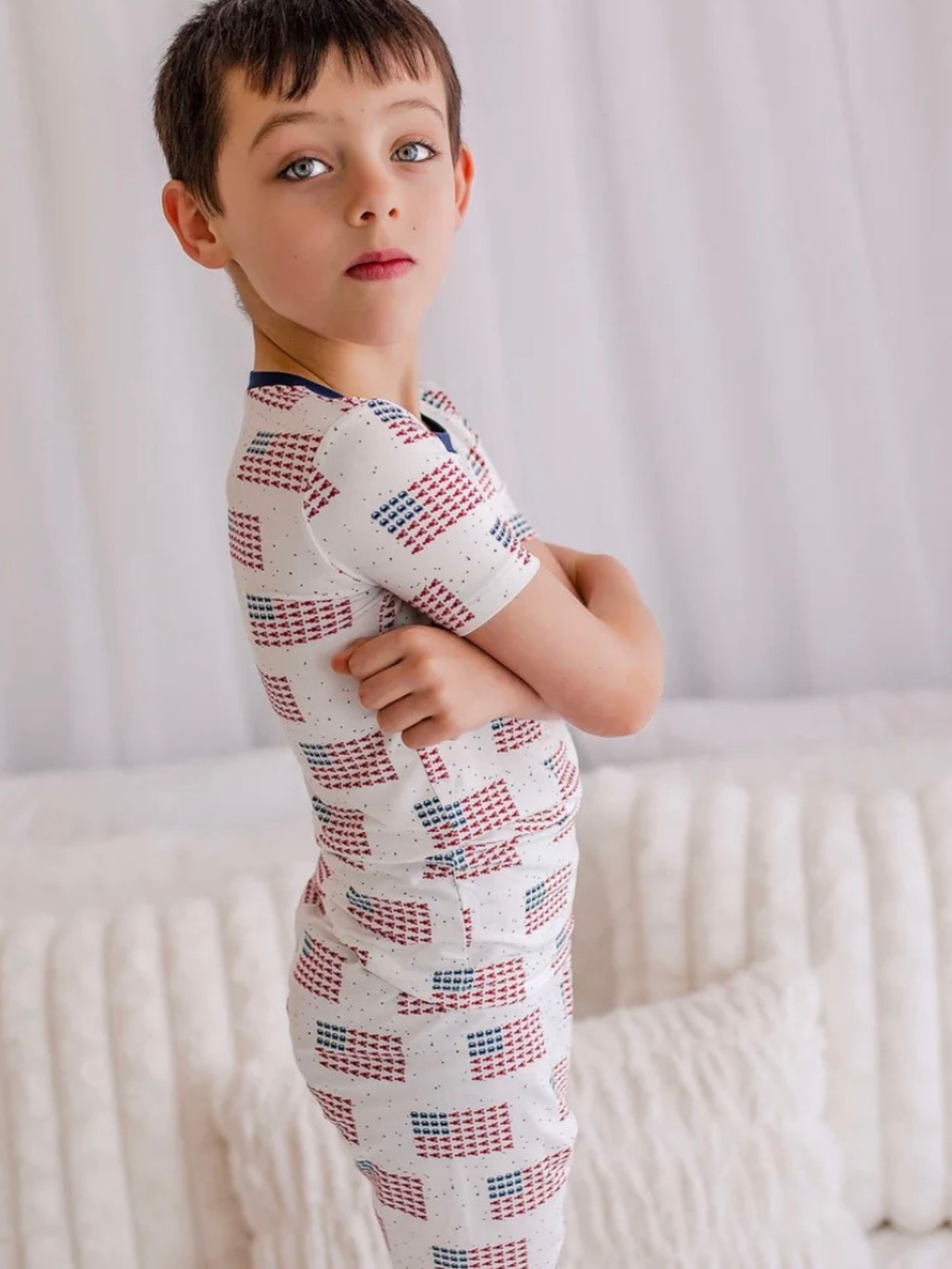 Bailey Baby Co. Lobster Flag 2 Piece Pajama Set