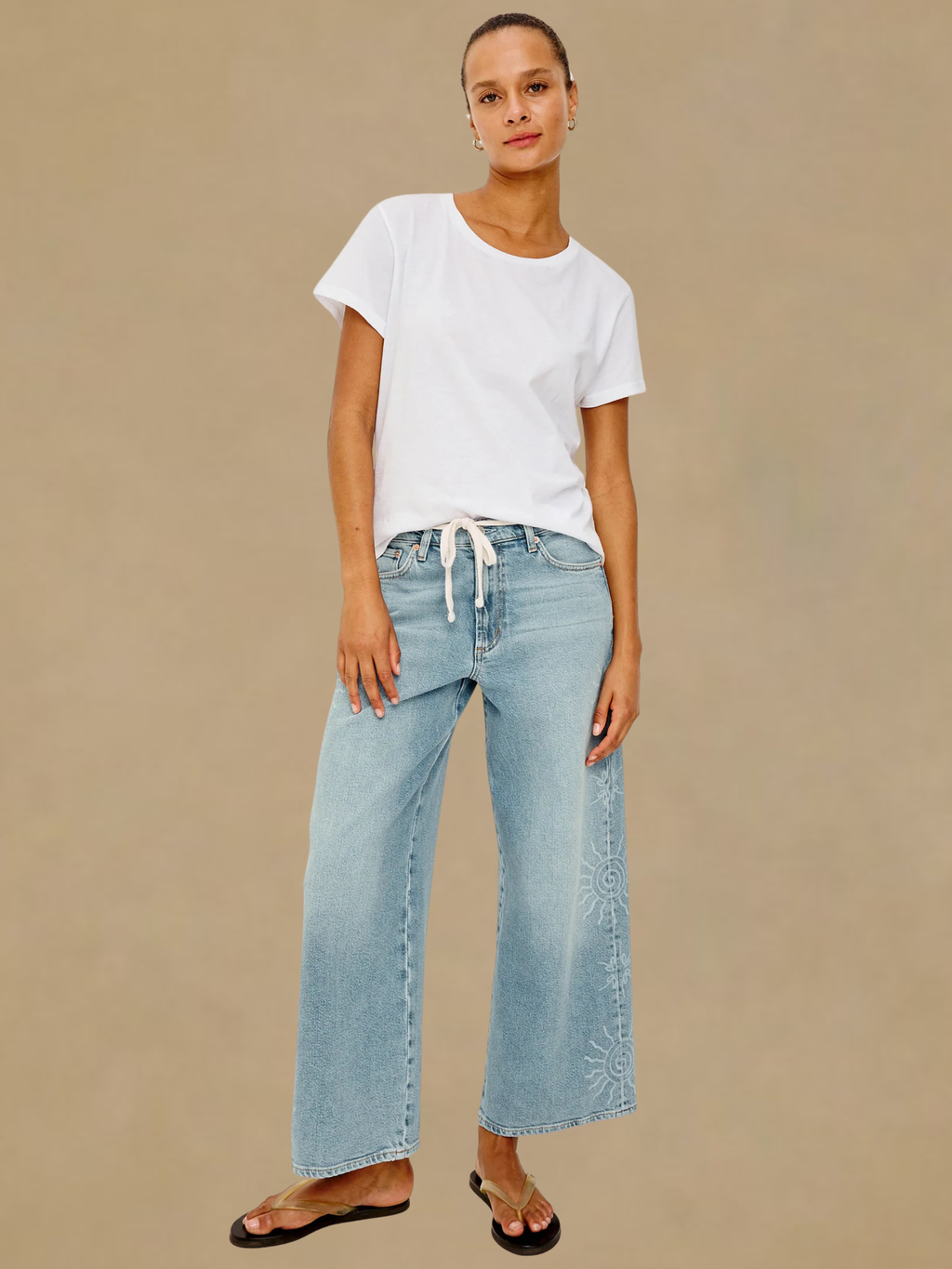 Rails Angeleno Wide Leg Crop - Soleil