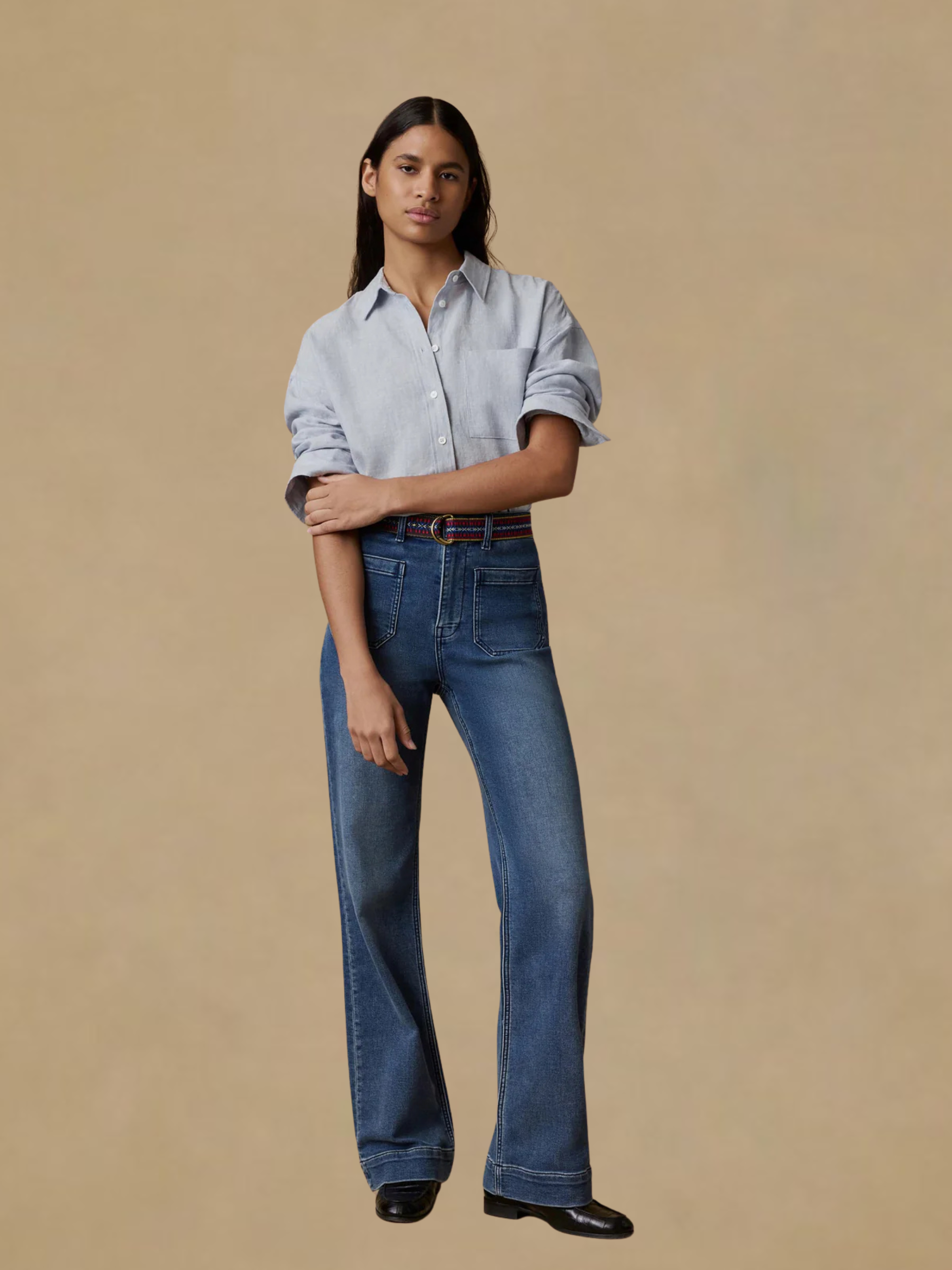 Faherty Stretch Terry Patch Pocket Pant - Riverton