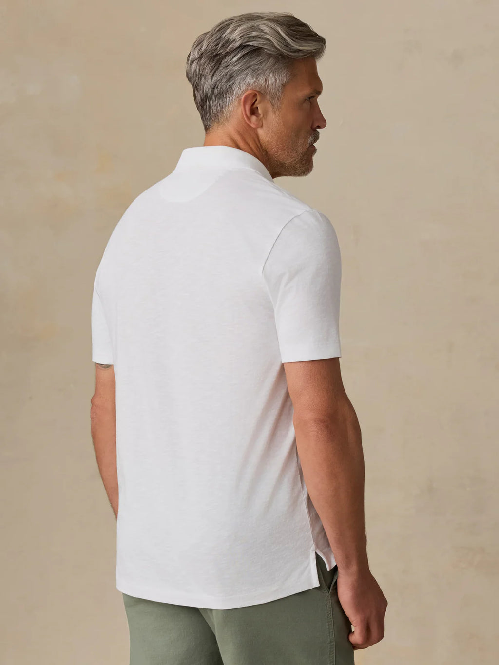Faherty Sunwashed T-Shirt Polo - White