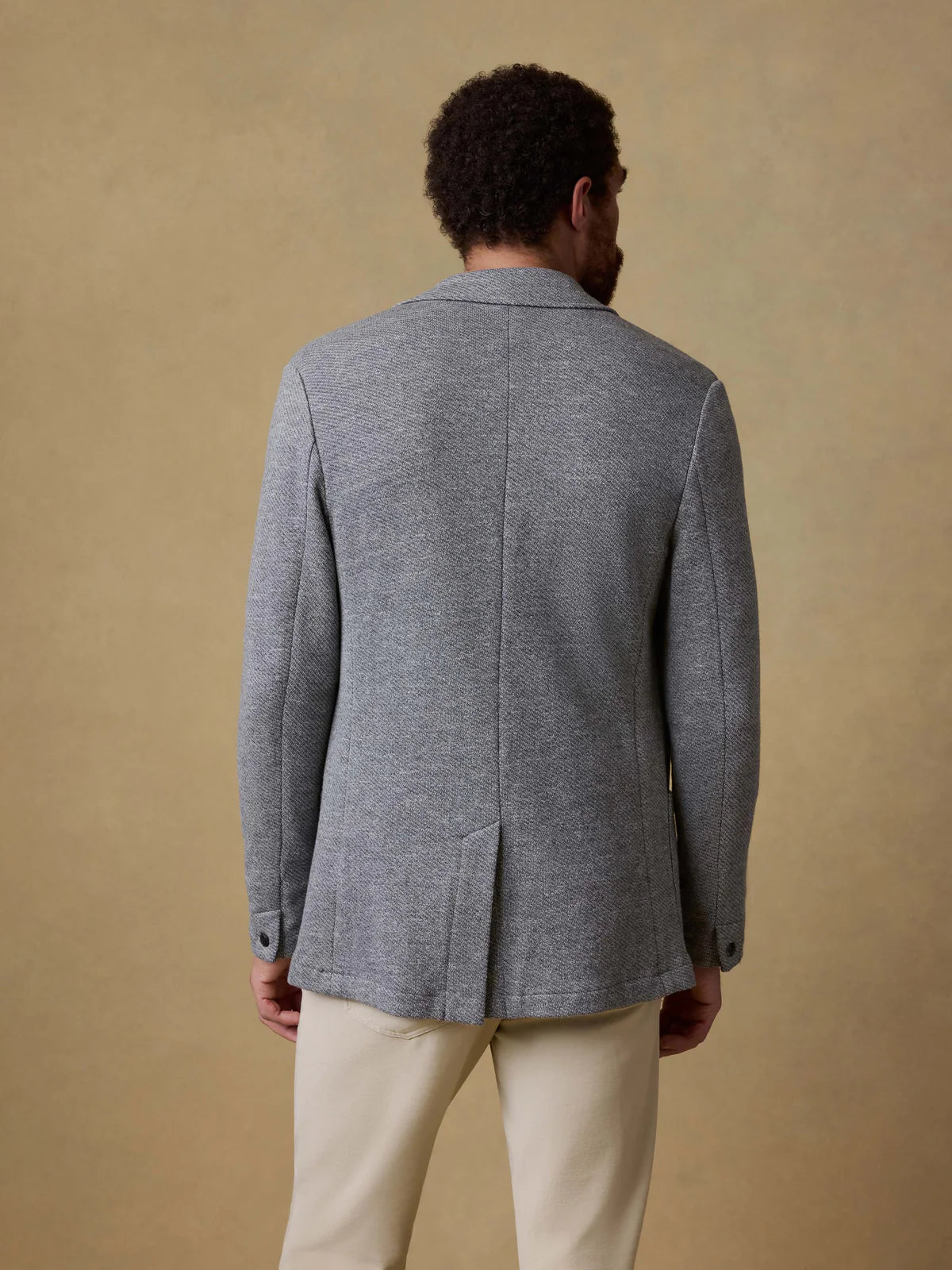 Faherty Inlet Knit Blazer - Medium Grey Melange