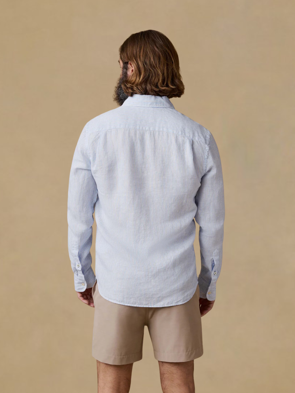 Faherty Laguna Linen Shirt - Summer Classic Stripe