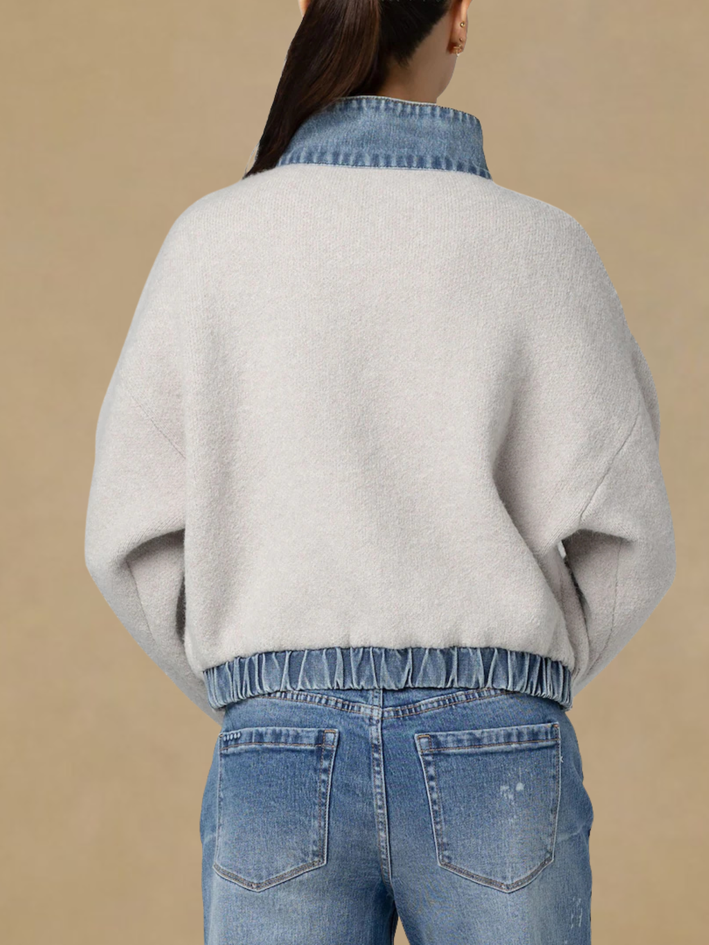 BlankNYC Sweater Bomber Jacket