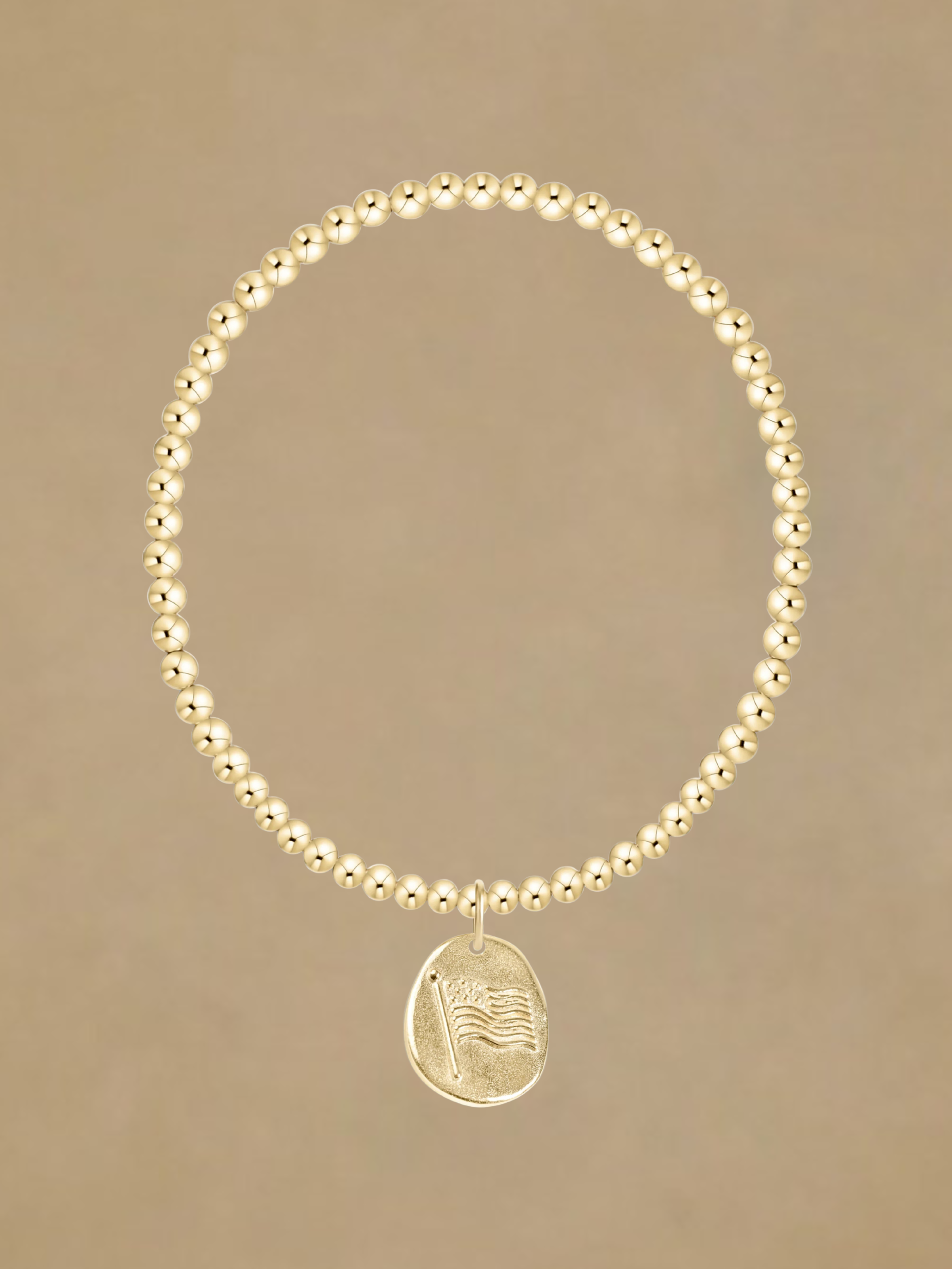 ENewton Classic Gold 3mm Bracelet - Inspire America Gold Disc