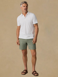 Faherty Sunwashed T-Shirt Polo - White