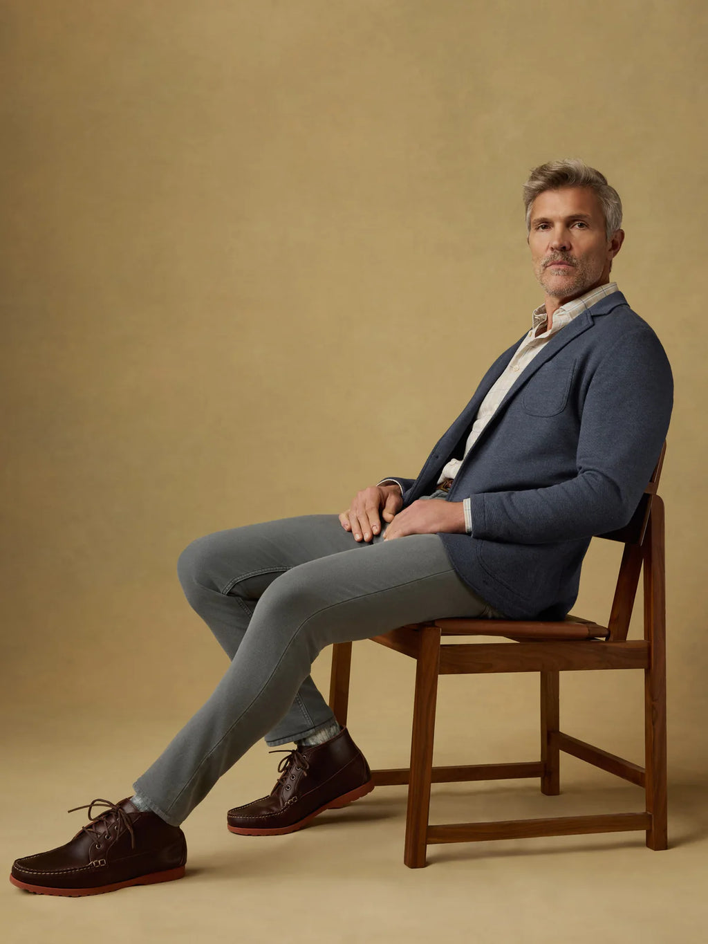 Faherty Inlet Knit Blazer - Deep Navy Melange