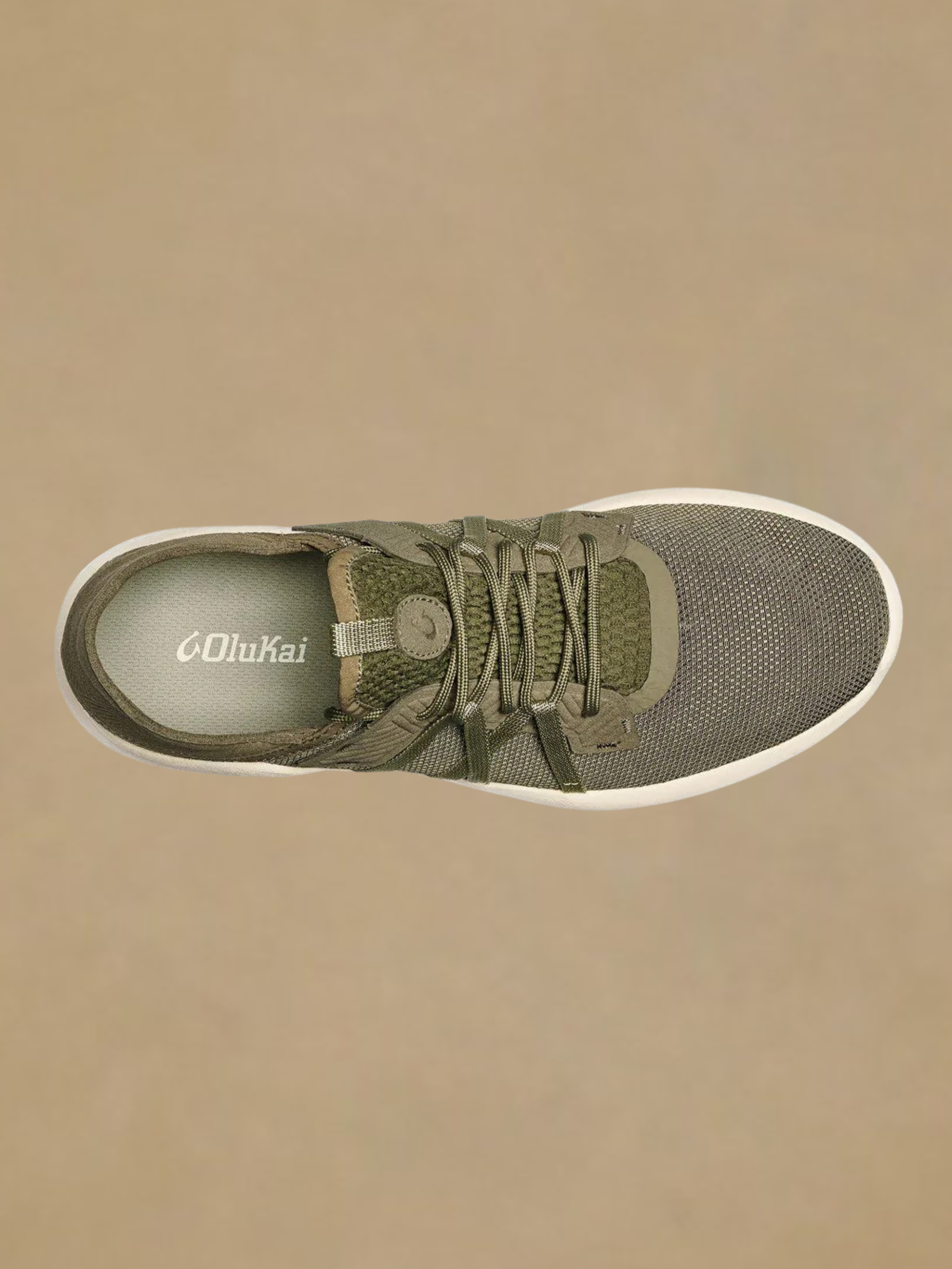 Olukai Holo Sneaker - Hunter Green/Off White