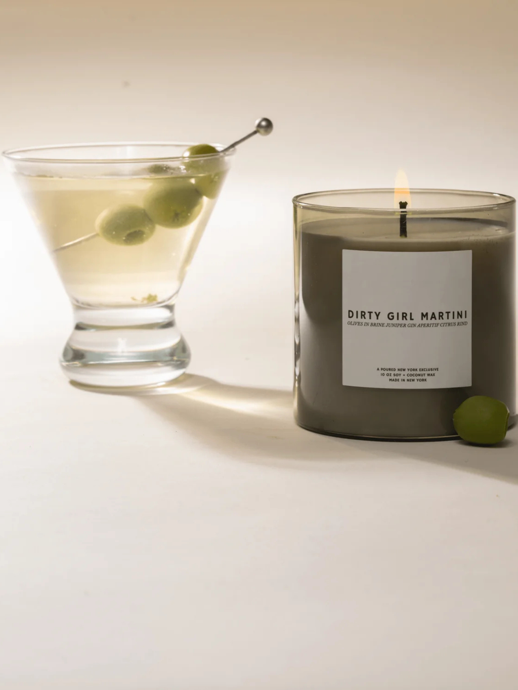 Poured New York - Dirty Girl Martini 10oz Candle
