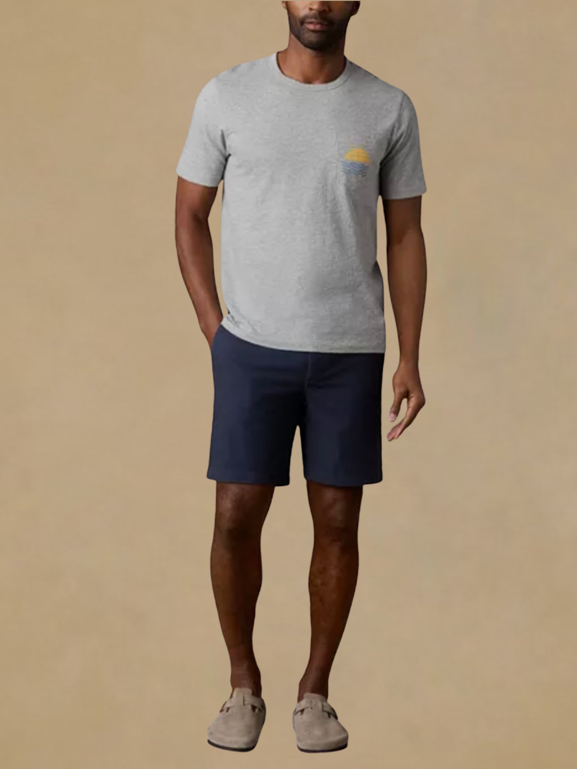 Faherty Essential 8” Chino Short - Blue Nights
