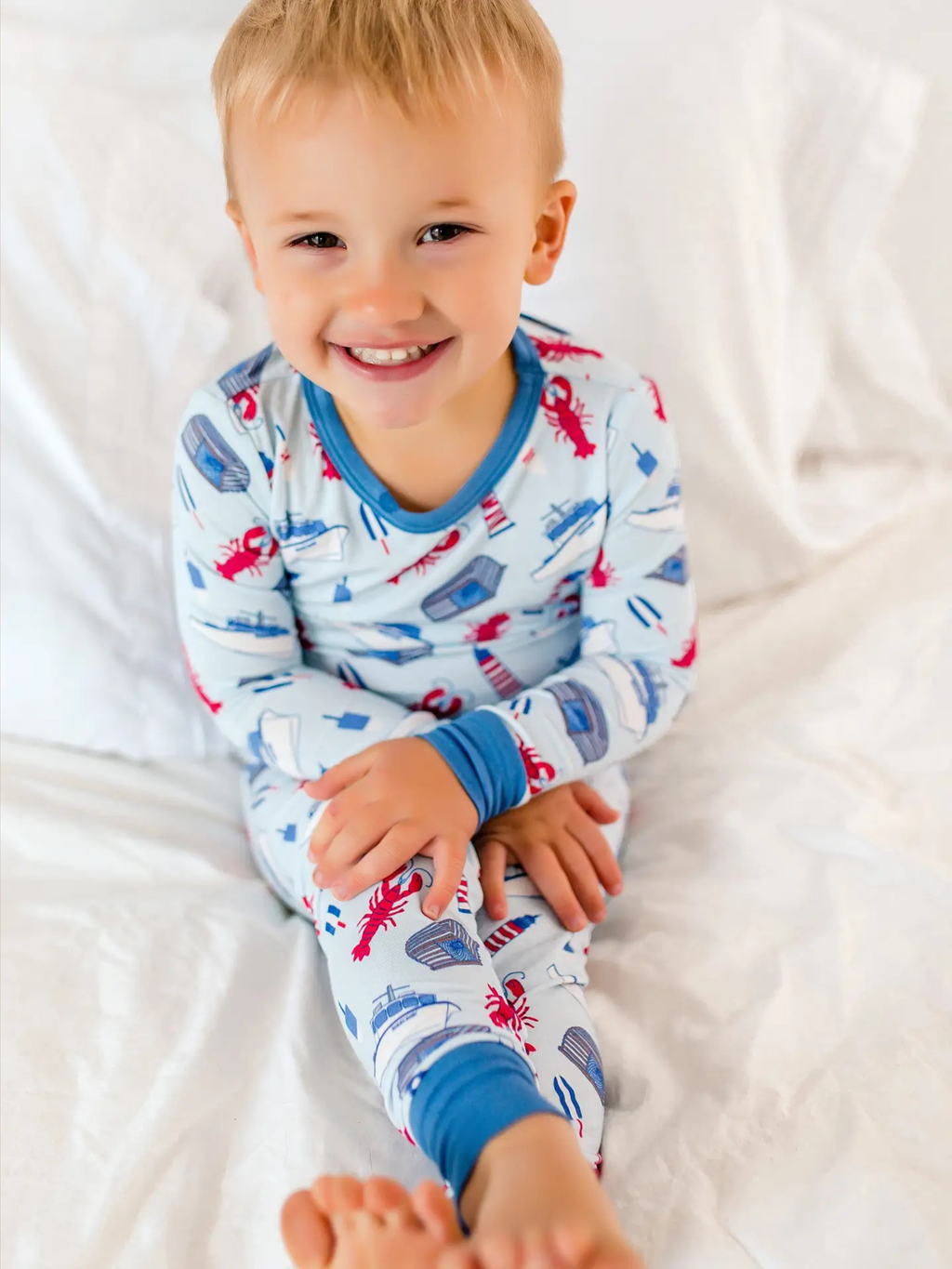 Bailey Baby Co. - All Things Lobster Fishing Two Piece Pajama Set