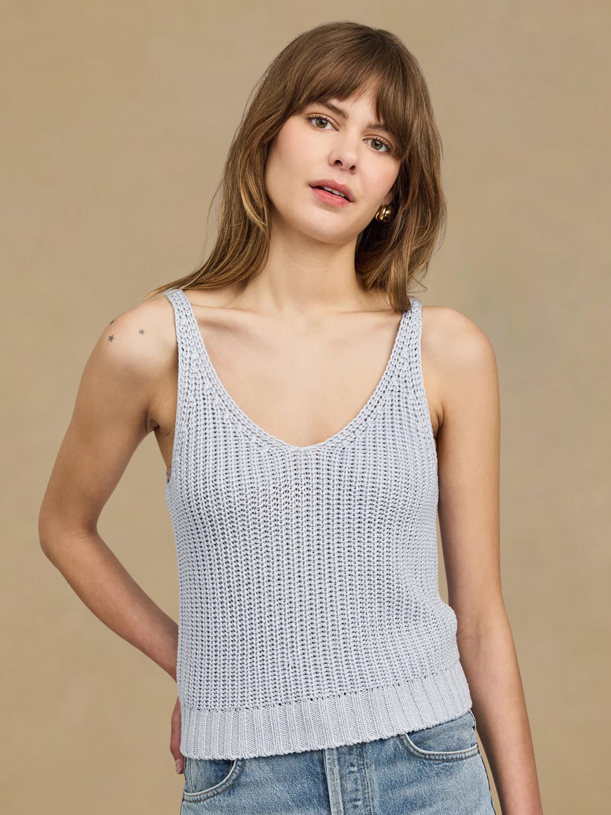 Gentle Fawn Lizzie Knit Tank - Chambray