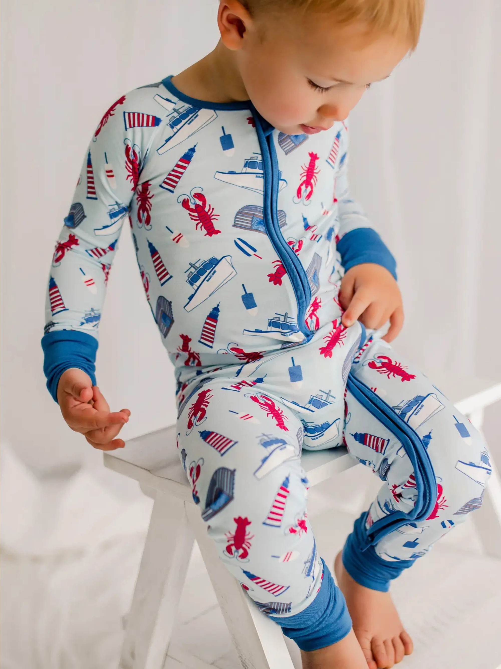 Bailey Baby Co. - All Things Lobster Fishing Zippy Romper