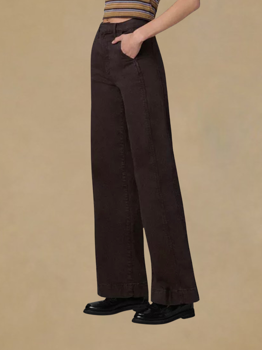 Joe’s The Mia Paneled High Rise Pant - Dark Coffee Bean