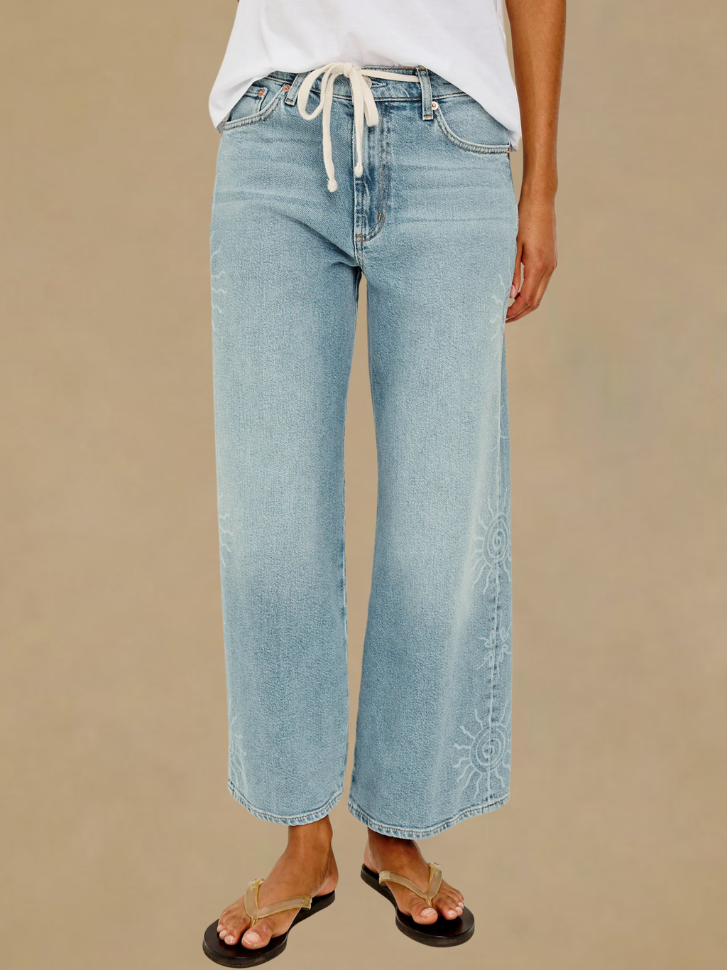 Rails Angeleno Wide Leg Crop - Soleil