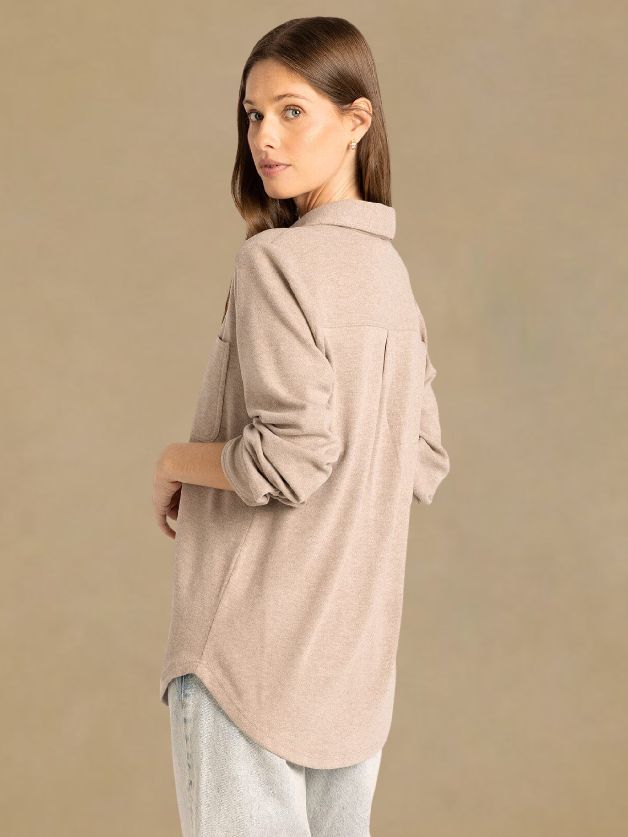 Thread & Supply Lewis Shirt - Soft Brown Heather