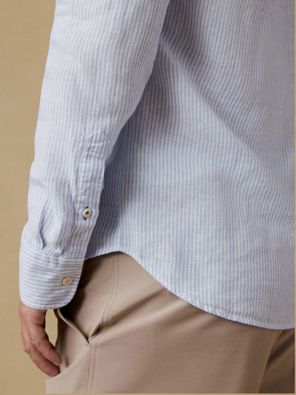 Faherty Laguna Linen Shirt - Summer Classic Stripe