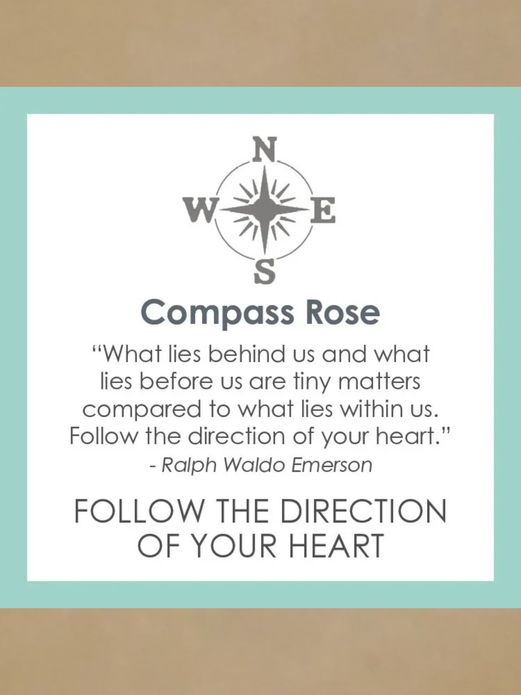 LOLA Compass Rose Pendant - Oxy
