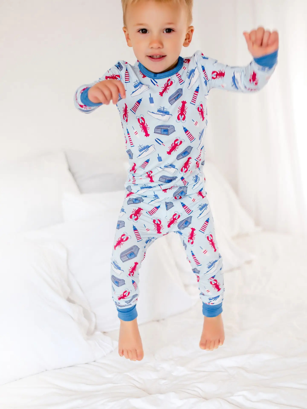 Bailey Baby Co. - All Things Lobster Fishing Two Piece Pajama Set