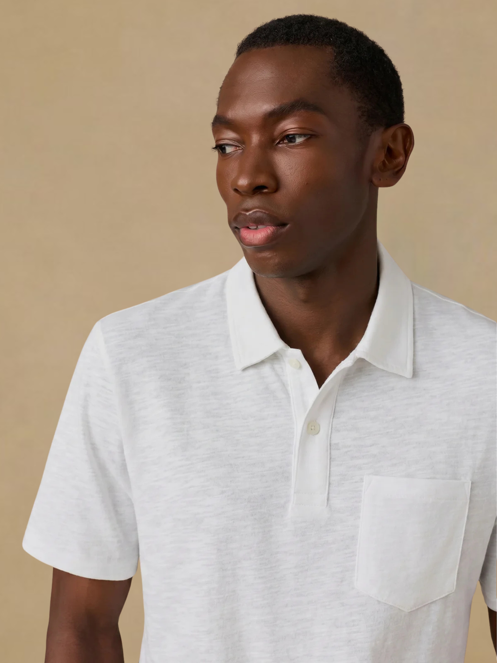 Faherty Short-Sleeve Breeze Polo - White