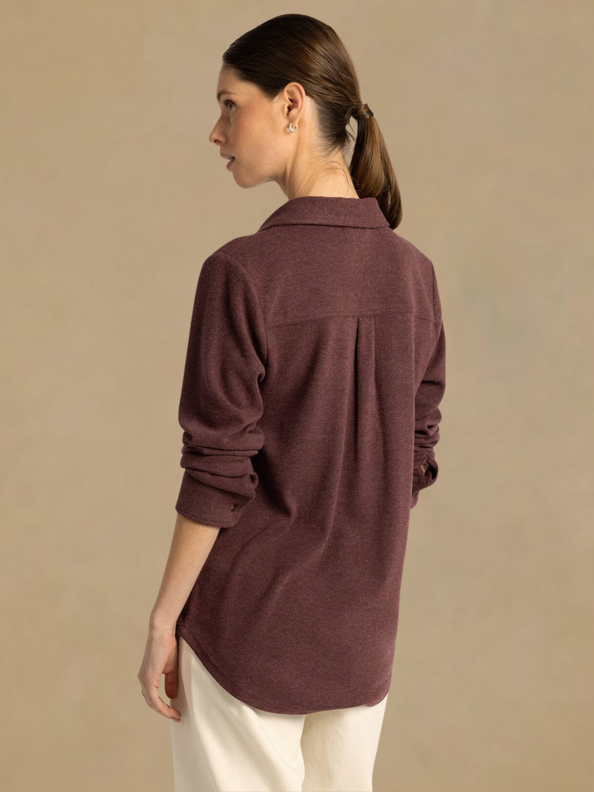 Thread & Supply Lewis Shirt - Burgundy Heather