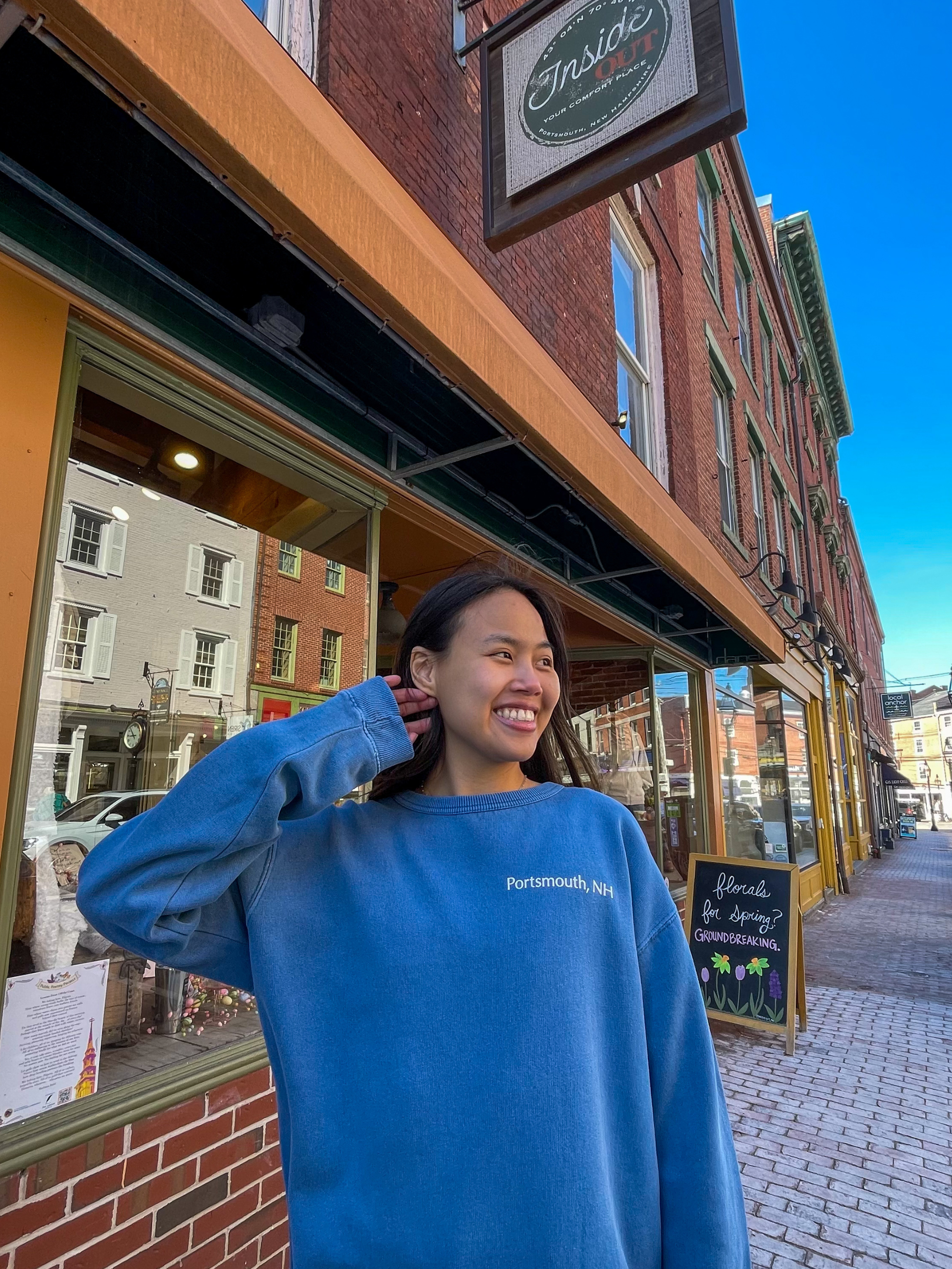 Portsmouth Landmark Crew - Faded Denim