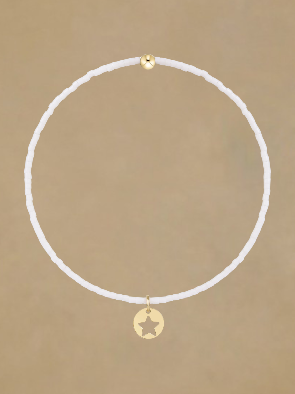 Enewton Hope Classic Bracelet - White - Star Small Gold Disc