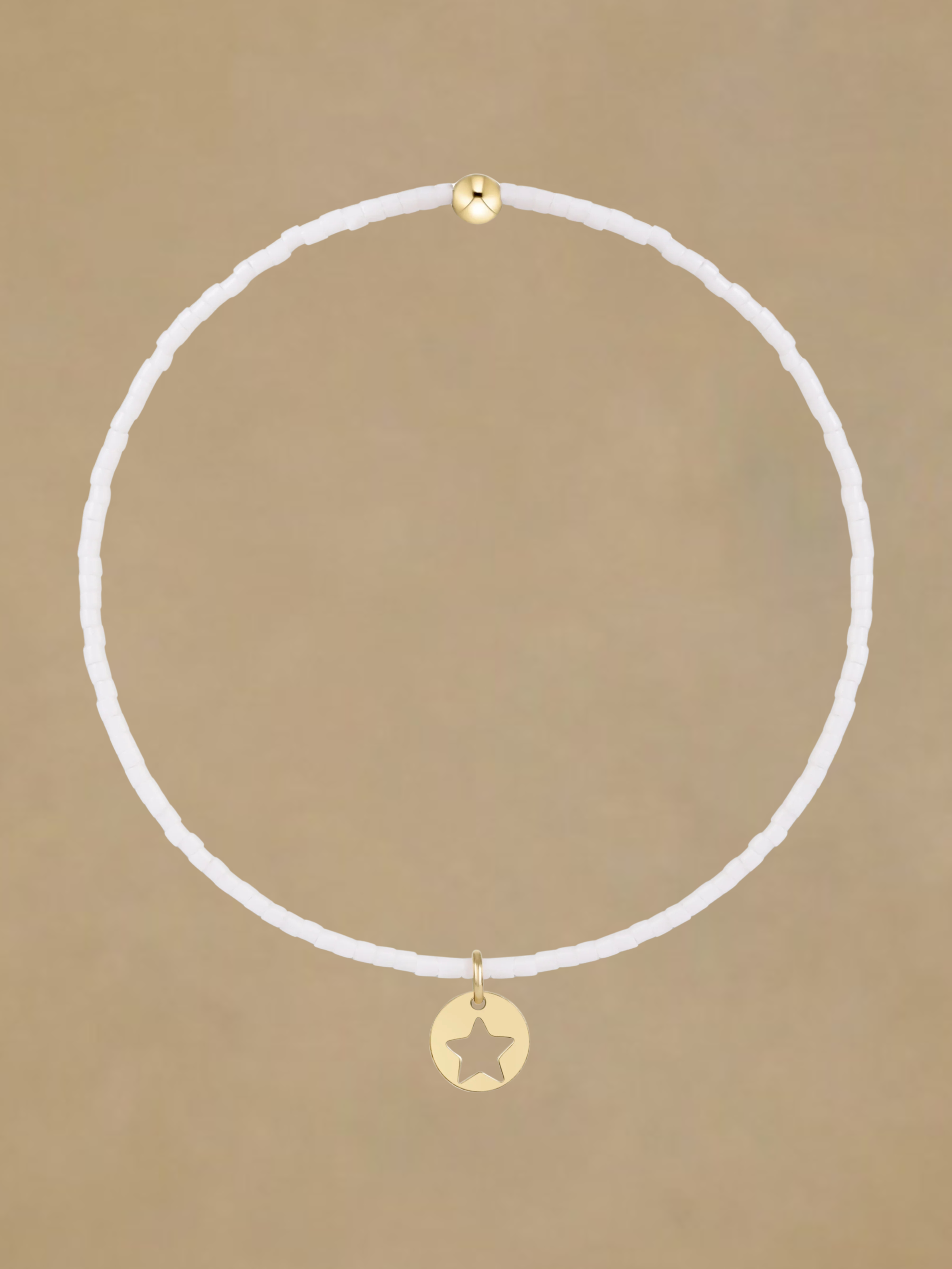 Enewton Hope Classic Bracelet - White - Star Small Gold Disc