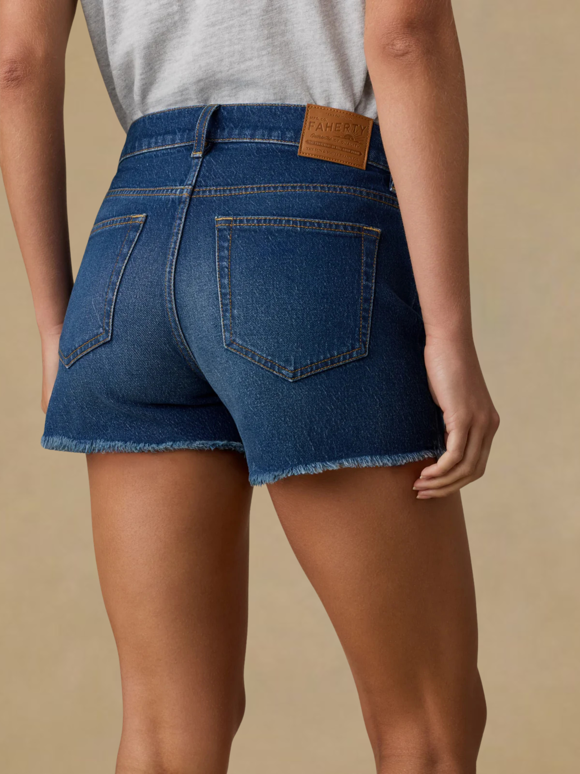 Faherty Sundrift Denim Short - Night Cove Wash