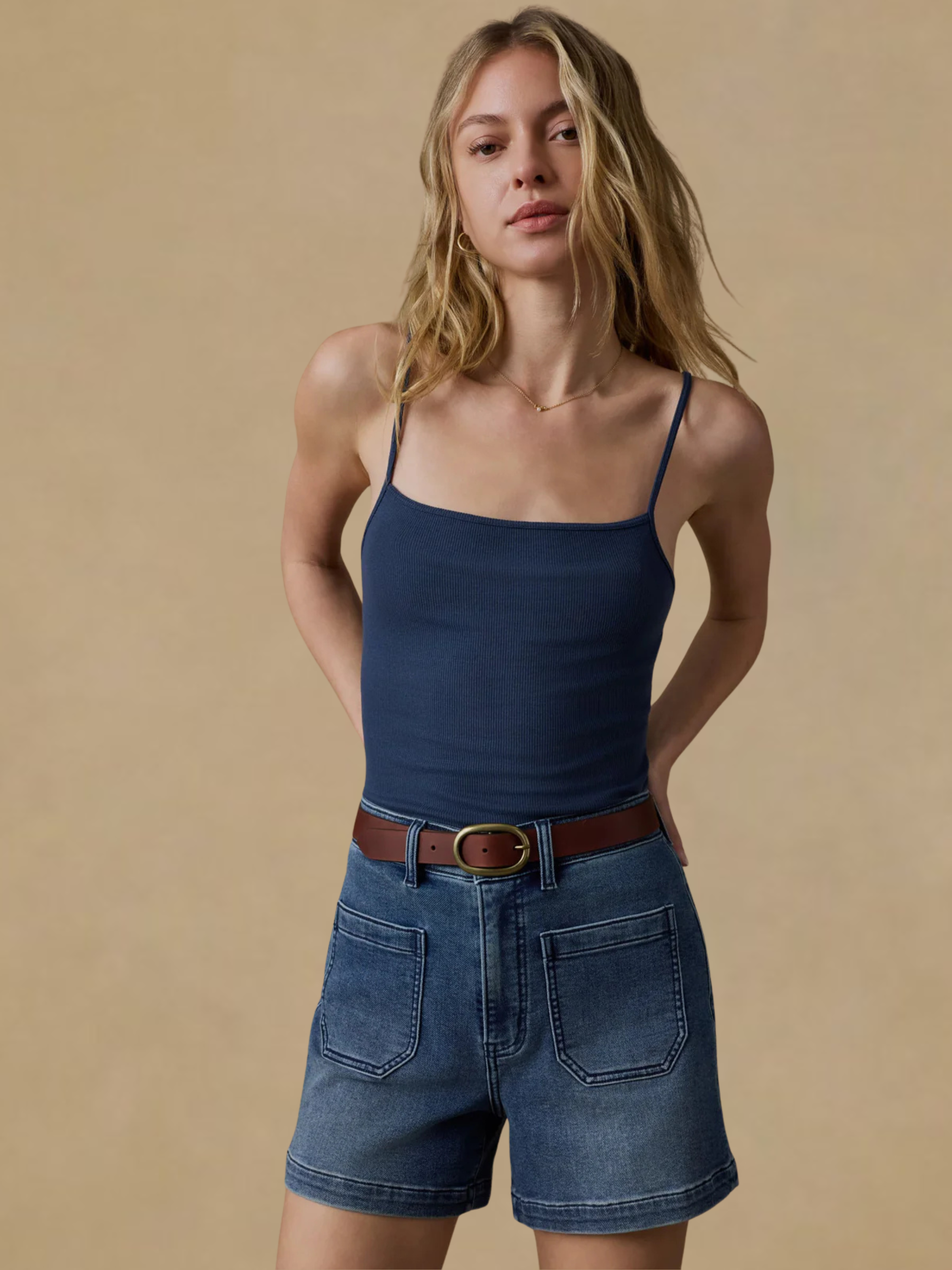 Faherty Stretch Terry Patch Pocket Short - Riverton