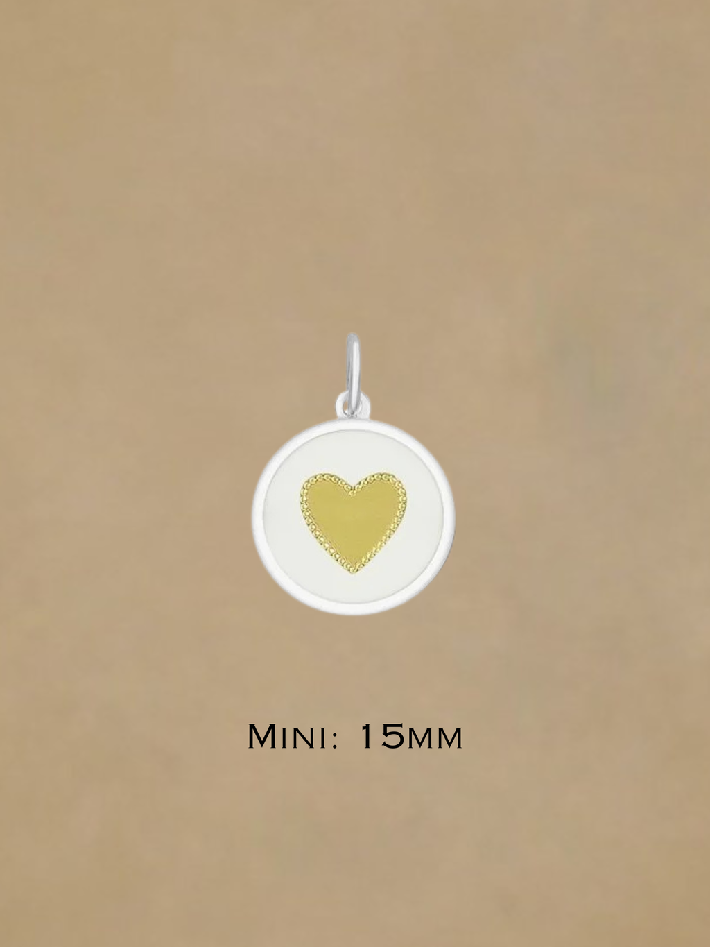 LOLA Heart Pendant - Gold Center