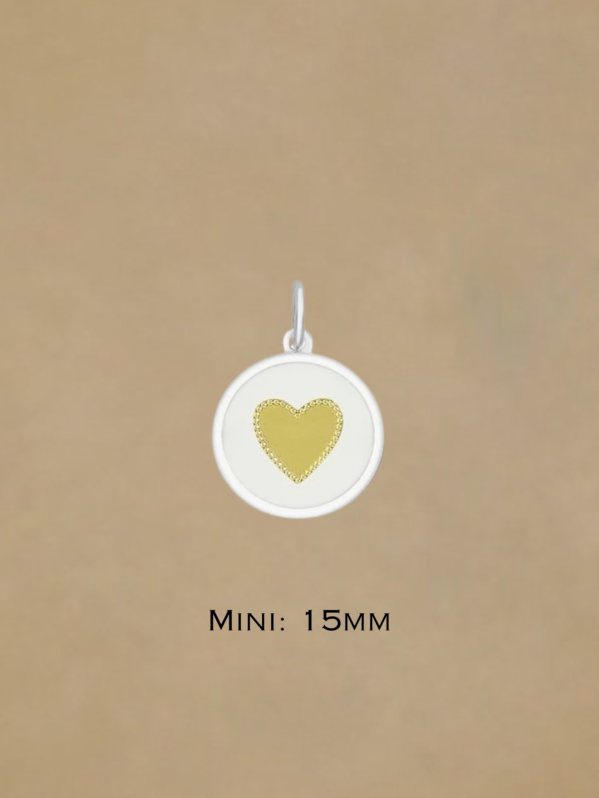 LOLA Heart Pendant - Gold Center