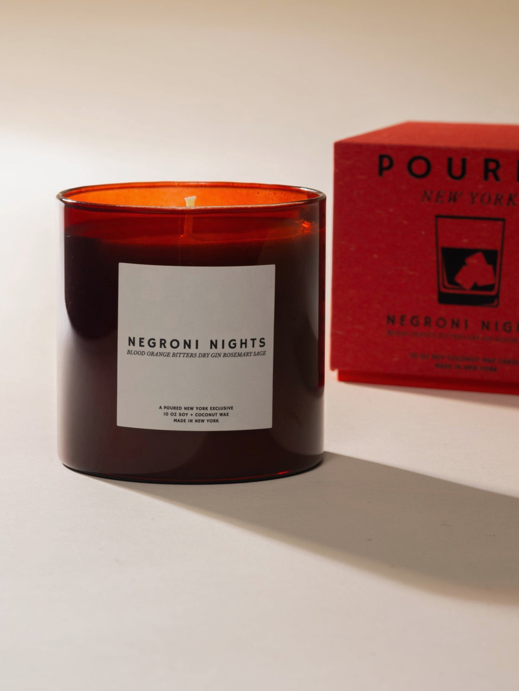 Poured New York - Negroni Nights 10oz Candle