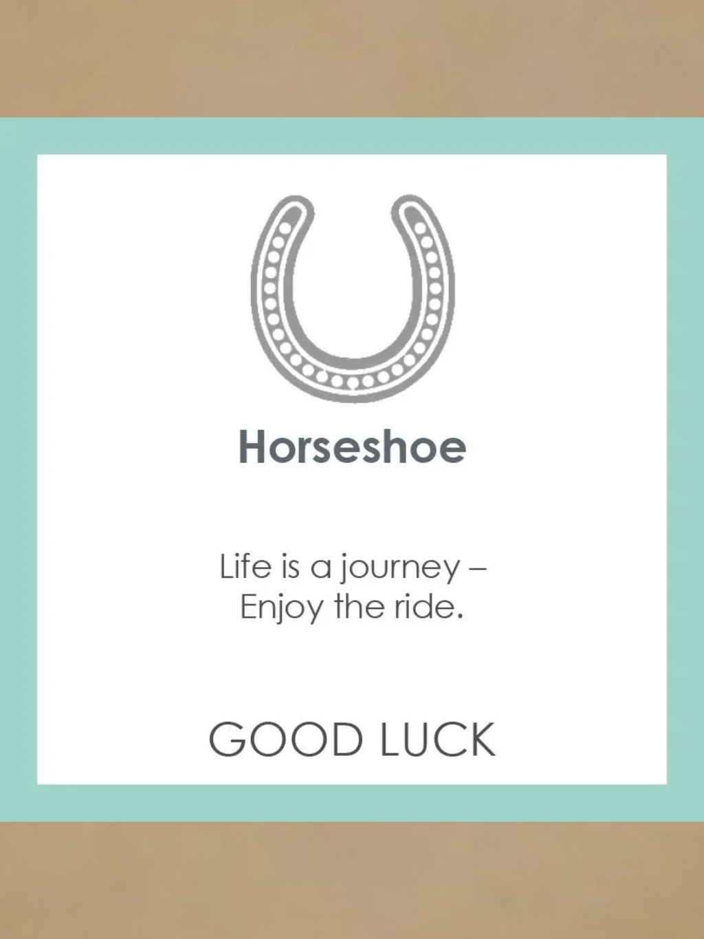LOLA Horseshoe Pendant - Black