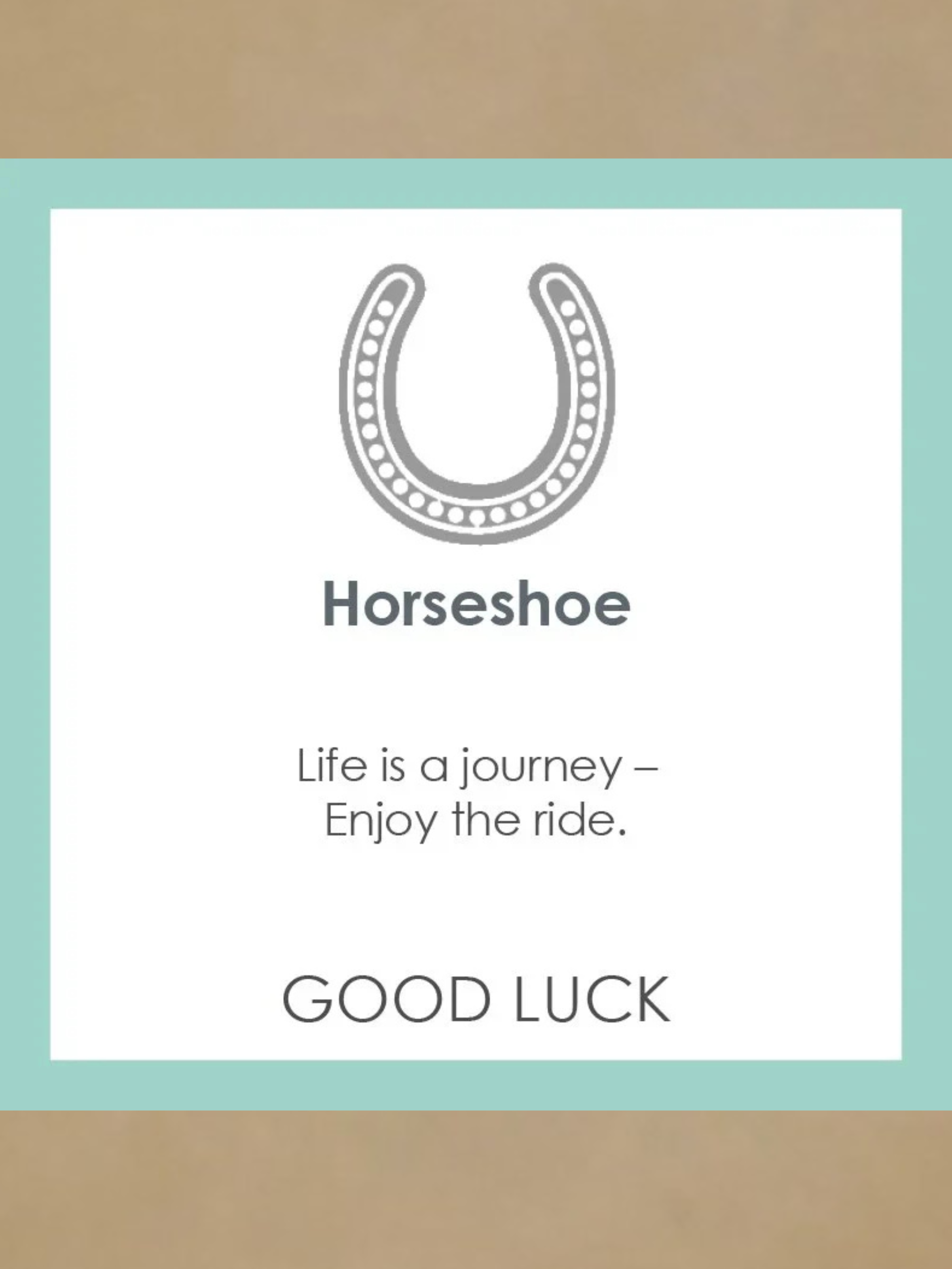 LOLA Horseshoe Pendant - Black