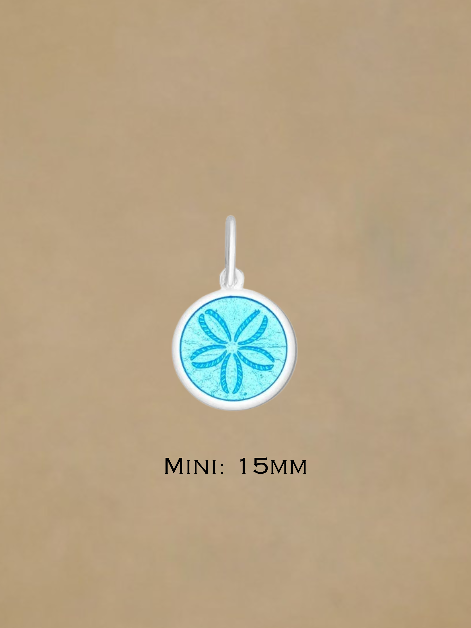 LOLA Sand Dollar Pendant - Light Blue