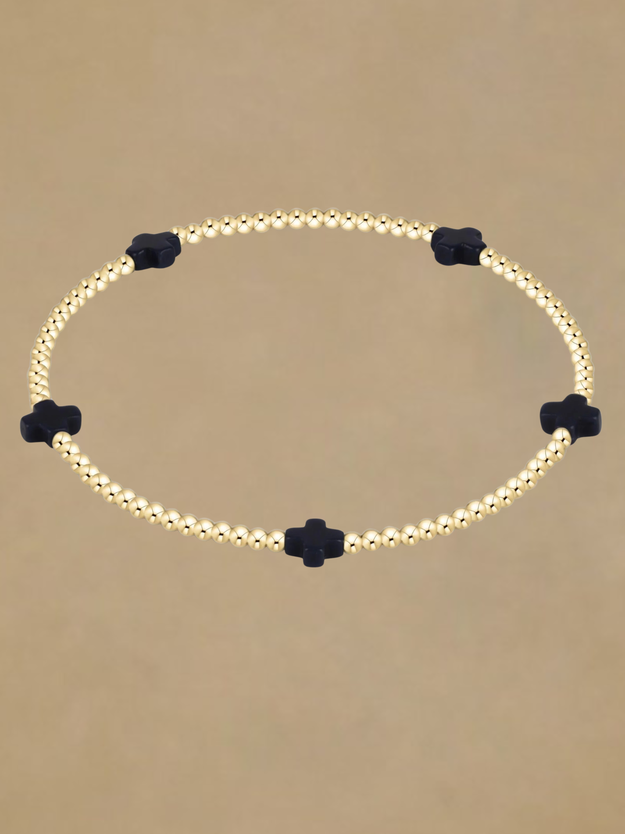ENewton Signature Cross Small 2mm Bracelet - Navy