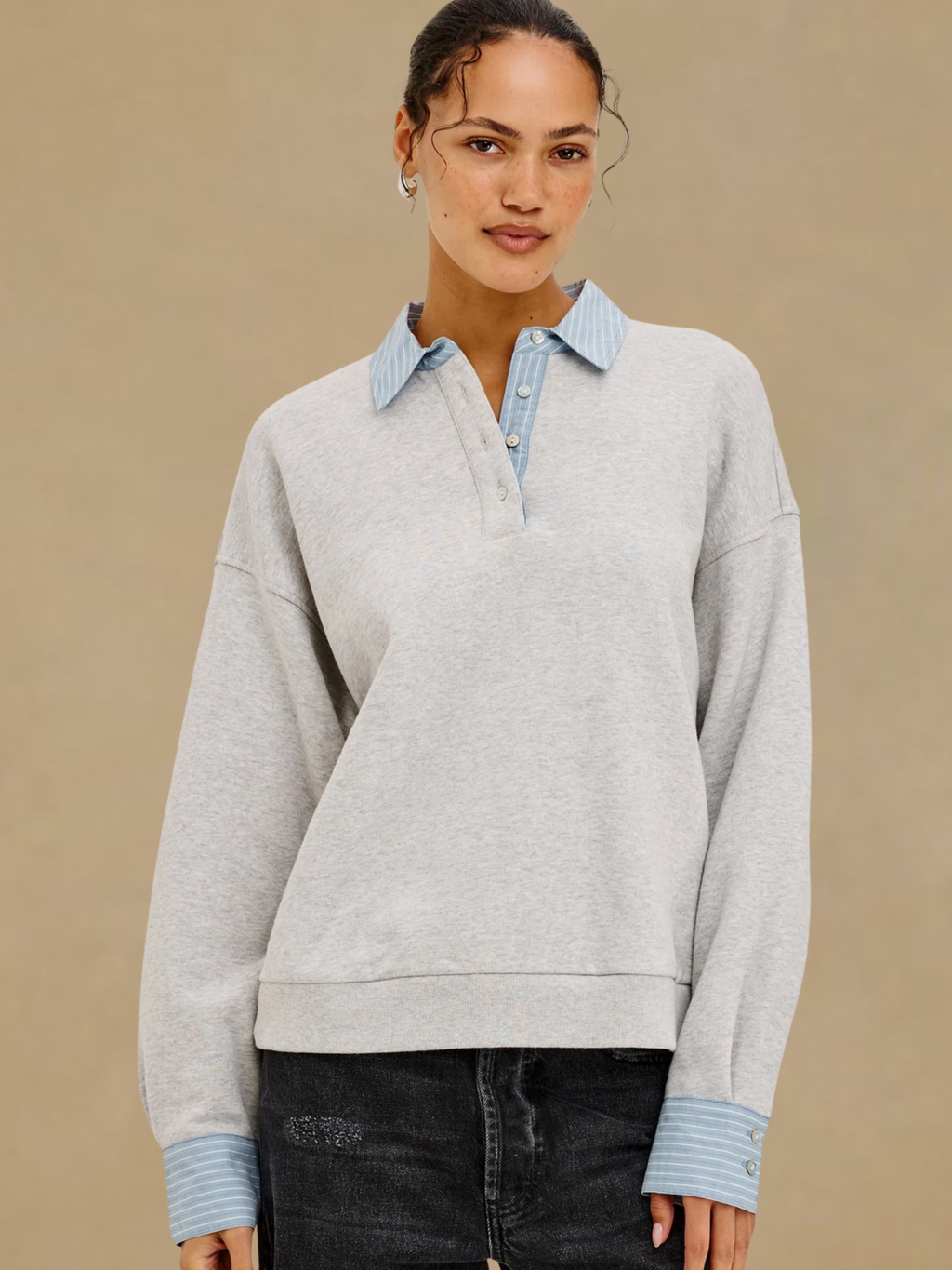 Rails Zavier Sweatshirt - Heather Grey
