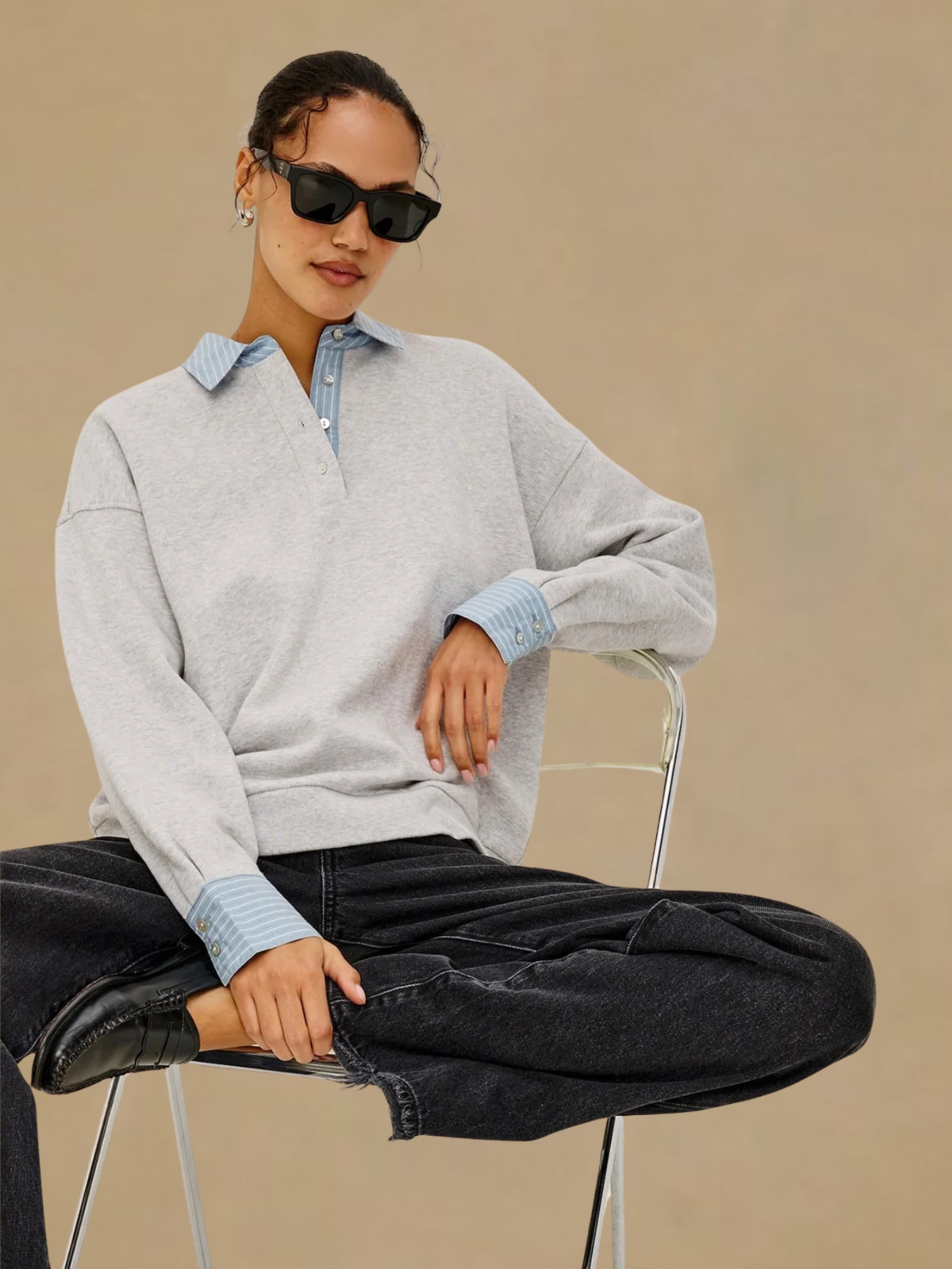 Rails Zavier Sweatshirt - Heather Grey