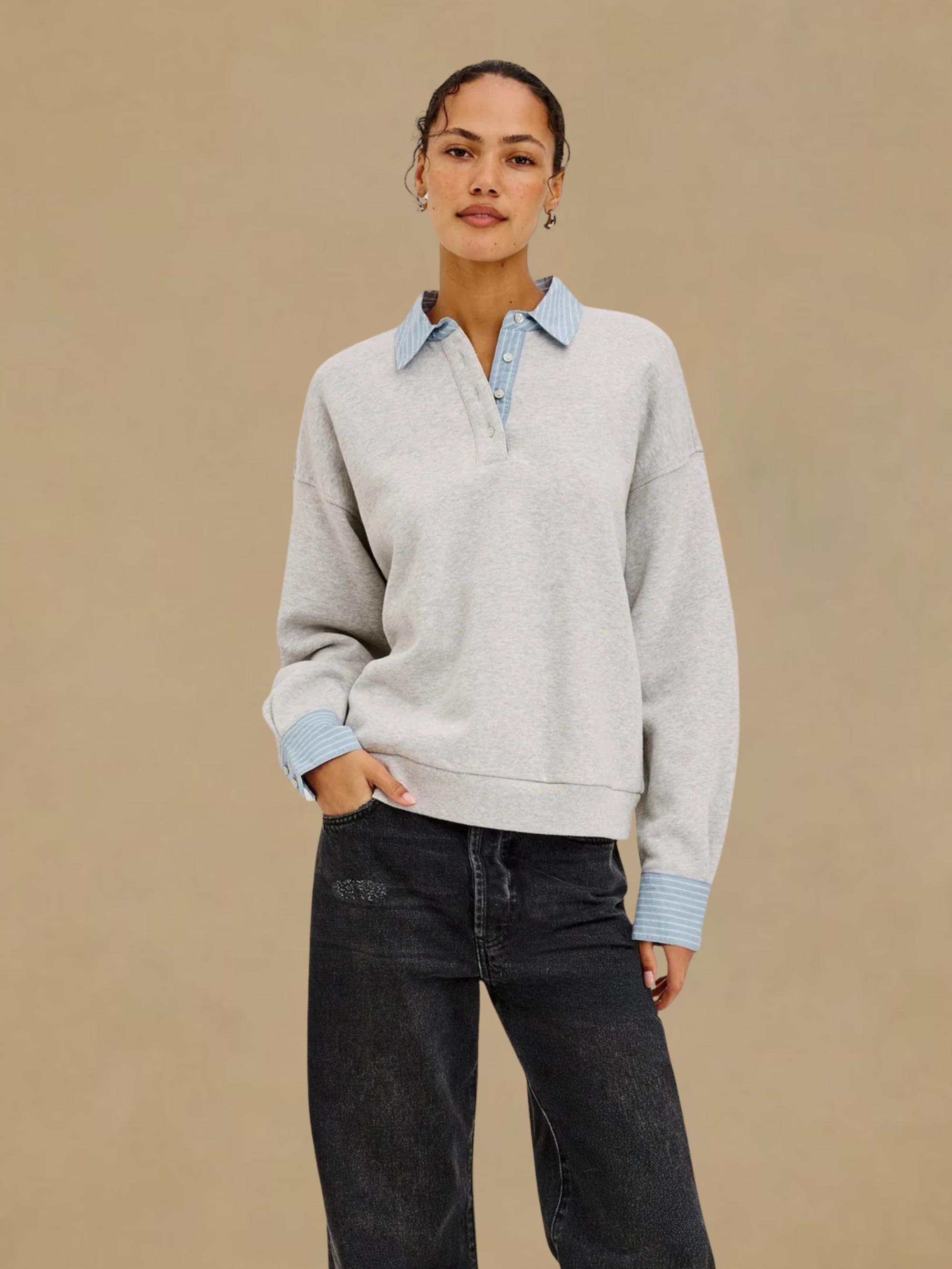 Rails Zavier Sweatshirt - Heather Grey