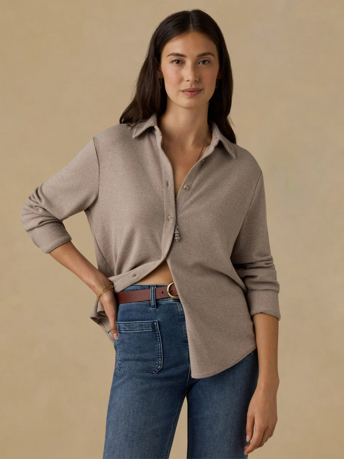 Faherty Legend Shirt - Timber Twill