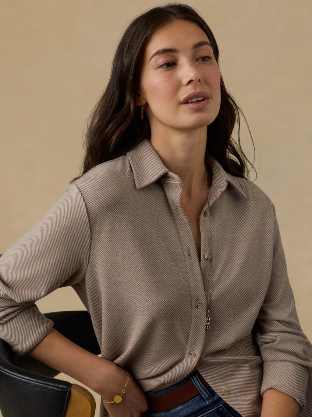 Faherty Legend Shirt - Timber Twill