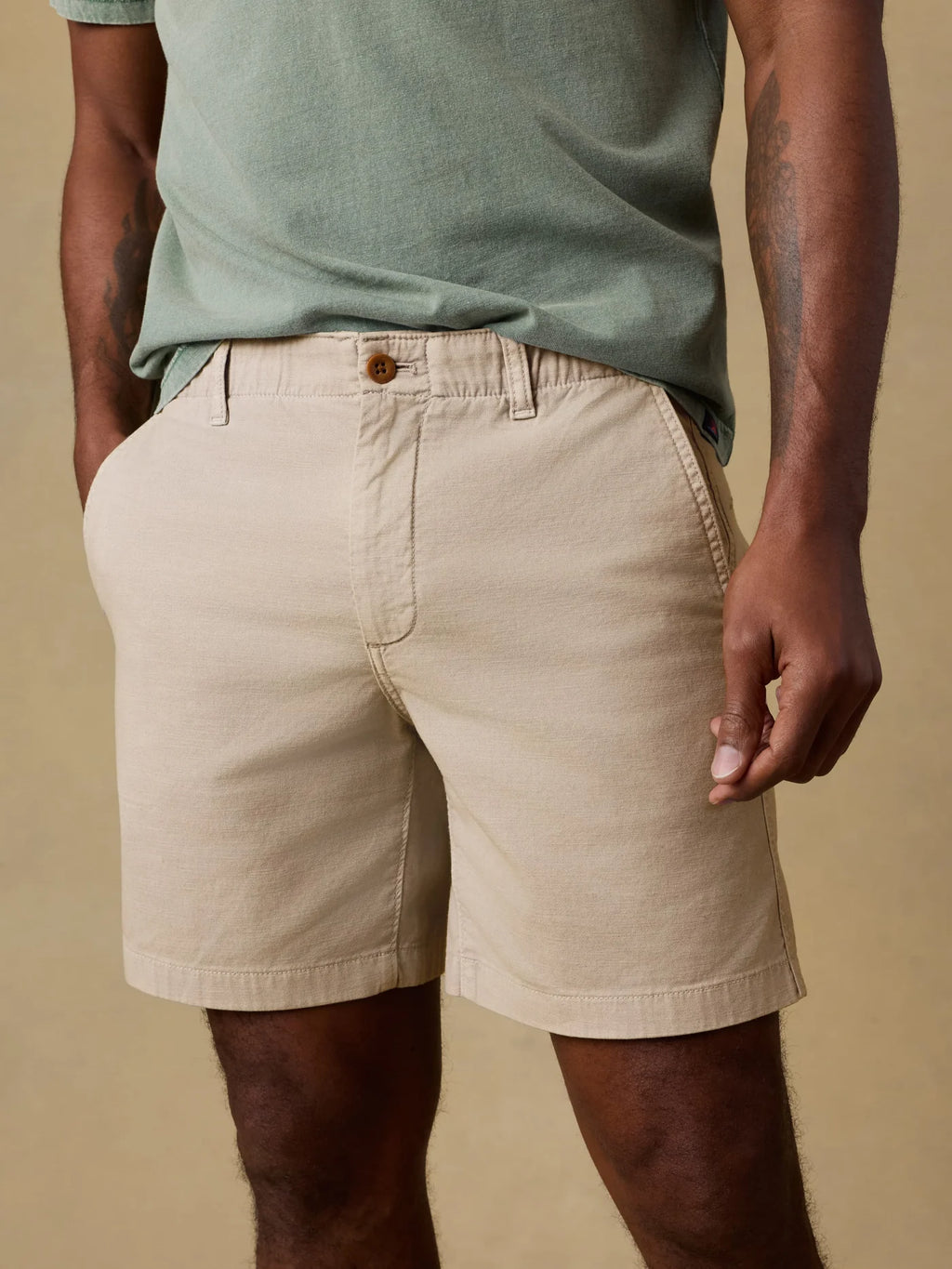 Faherty Reserve Chino Short - Stone