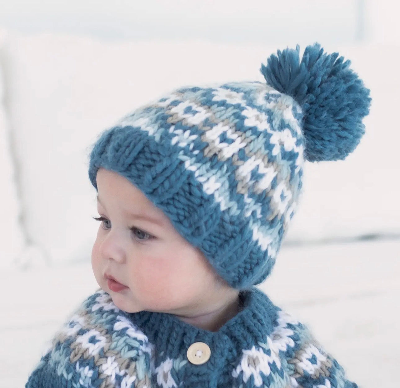 Huggalugs Fairisle Slate Beanie Hat
